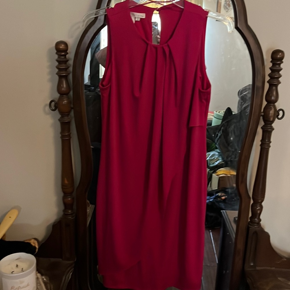 Pink Sleeveless Swing Dress